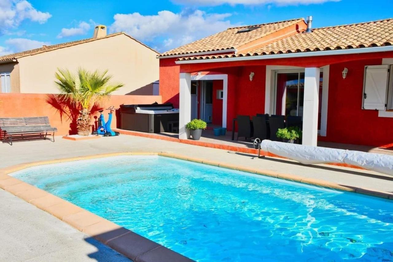 Villa Elegante A Carcassonne Avec Jardin Et Jacuzzi 外观 照片